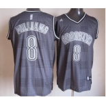 nba new jersey nets #8 williams grey[2012 limited]