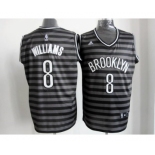 nba new jersey nets #8 williams grey[black strip]