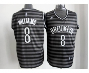 nba new jersey nets #8 williams grey[black strip]