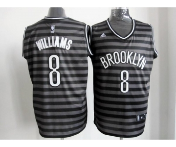 nba new jersey nets #8 williams grey[black strip]