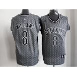 nba new jersey nets #8 williams grey[static fashion swingman]