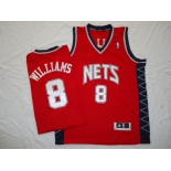 nba new jersey nets #8 williams red[revolution 30]