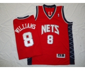 nba new jersey nets #8 williams red[revolution 30]