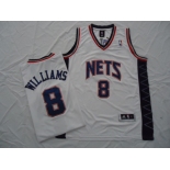 nba new jersey nets #8 williams white[revolution 30]