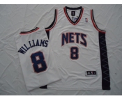 nba new jersey nets #8 williams white[revolution 30]