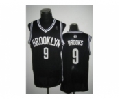 nba new jersey nets #9 marshon brooks black