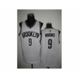 nba new jersey nets #9 marshon brooks white