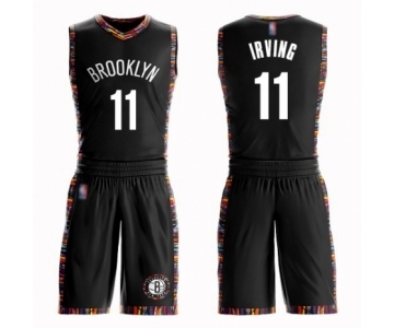 Women's Brooklyn Nets #11 Kyrie Irving Swingman Black Basketball Suit Jersey - City Edition