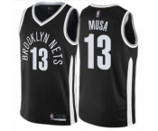 Women's Brooklyn Nets #13 Dzanan Musa Swingman Black Basketball Jersey - City Edition