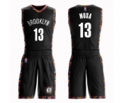 Women's Brooklyn Nets #13 Dzanan Musa Swingman Black Basketball Suit Jersey - City Edition