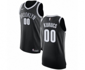 Women's Nike Brooklyn Nets #00 Rodions Kurucs Authentic Black NBA Jersey - Icon Edition