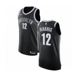 Women's Nike Brooklyn Nets #12 Joe Harris Authentic Black NBA Jersey - Icon Edition