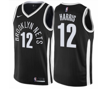 Women's Nike Brooklyn Nets #12 Joe Harris Swingman Black NBA Jersey - City Edition