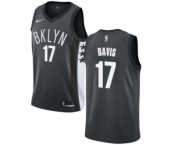 Women's Nike Brooklyn Nets #17 Ed Davis Authentic Gray NBA Jersey Statement Edition