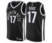 Women's Nike Brooklyn Nets #17 Ed Davis Swingman Black NBA Jersey - City Edition