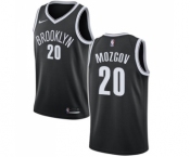 Women's Nike Brooklyn Nets #20 Timofey Mozgov Swingman Black Road NBA Jersey - Icon Edition