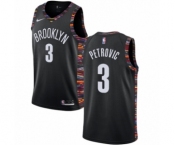 Women's Nike Brooklyn Nets #3 Drazen Petrovic Swingman Black NBA Jersey - 2018-19 City Edition