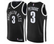 Women's Nike Brooklyn Nets #3 Drazen Petrovic Swingman Black NBA Jersey - City Edition