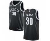 Women's Nike Brooklyn Nets #30 Dzanan Musa Swingman Black NBA Jersey - Icon Edition