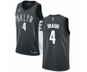 Women's Nike Brooklyn Nets #4 Jahlil Okafor Authentic Gray NBA Jersey Statement Edition