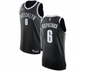 Women's Nike Brooklyn Nets #6 Sean Kilpatrick Authentic Black Road NBA Jersey - Icon Edition