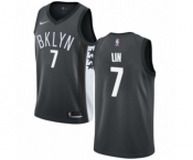 Women's Nike Brooklyn Nets #7 Jeremy Lin Authentic Gray NBA Jersey Statement Edition