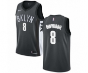 Women's Nike Brooklyn Nets #8 Spencer Dinwiddie Authentic Gray NBA Jersey Statement Edition