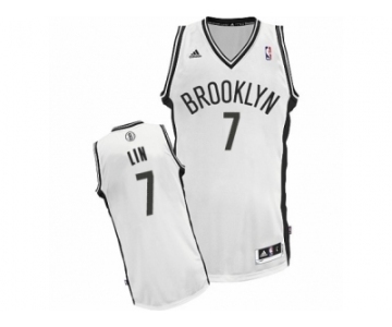 Youth Adidas Brooklyn Nets #7 Jeremy Lin Swingman White Home NBA Jersey