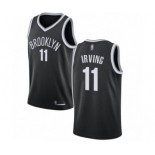 Youth Brooklyn Nets #11 Kyrie Irving Authentic Black Basketball Jersey - Icon Edition