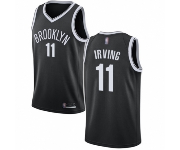 Youth Brooklyn Nets #11 Kyrie Irving Authentic Black Basketball Jersey - Icon Edition