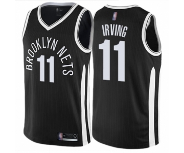 Youth Brooklyn Nets #11 Kyrie Irving Swingman Black Basketball Jersey - City Edition