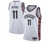 Youth Brooklyn Nets #11 Kyrie Irving Swingman White Basketball Jersey - 2019-20 City Edition