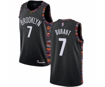 Youth Brooklyn Nets #7 Kevin Durant Swingman Black Basketball Jersey - 2018-19 City Edition