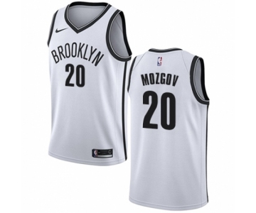 Youth Nike Brooklyn Nets #20 Timofey Mozgov Authentic White NBA Jersey - Association Edition