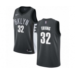 Youth Nike Brooklyn Nets #32 Julius Erving Authentic Gray NBA Jersey Statement Edition