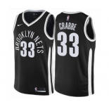 Youth Nike Brooklyn Nets #33 Allen Crabbe Swingman Black NBA Jersey - City Edition