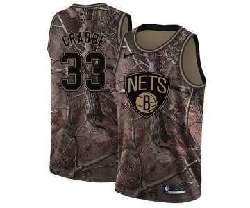 Youth Nike Brooklyn Nets #33 Allen Crabbe Swingman Camo Realtree Collection NBA Jersey