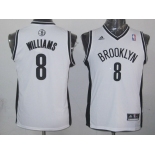 youth nba new jersey nets #8 deron williams white[revolution 30 swingman]