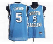 nba north carolina #5 ty lawson embroidered college blue