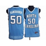 nba north carolina #50 tyler hansbrough embroidered blue