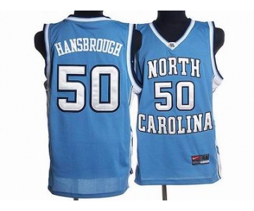 nba north carolina #50 tyler hansbrough embroidered blue