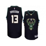 Men Adidas Milwaukee Bucks #13 Malcolm Brogdon Swingman Black Alternate NBA Jersey