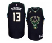 Men Adidas Milwaukee Bucks #13 Malcolm Brogdon Swingman Black Alternate NBA Jersey