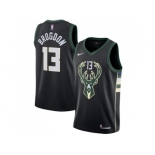 Men Nike Milwaukee Bucks #13 Malcolm Brogdon Black NBA Swingman Statement Edition Jersey