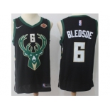 Men Nike Milwaukee Bucks #6 Eric Bledsoe Black NBA Swingman Statement Edition Jersey