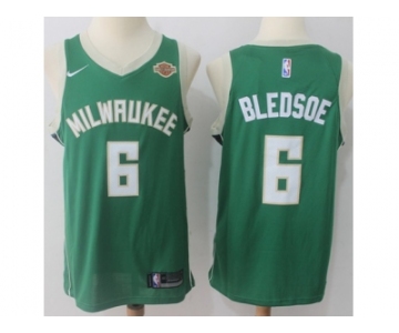 Men Nike Milwaukee Bucks #6 Eric Bledsoe Green NBA Swingman Icon Edition Jersey