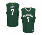 Men's Adidas Milwaukee Bucks #7 Thon Maker Authentic Green Road NBA Jersey