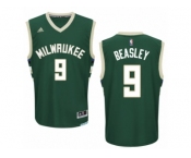 Men's Adidas Milwaukee Bucks #9 Michael Beasley Authentic Green Road NBA Jersey