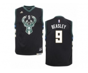 Men's Adidas Milwaukee Bucks #9 Michael Beasley Swingman Black Alternate NBA Jersey