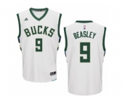 Men's Adidas Milwaukee Bucks #9 Michael Beasley Swingman White Home NBA Jersey